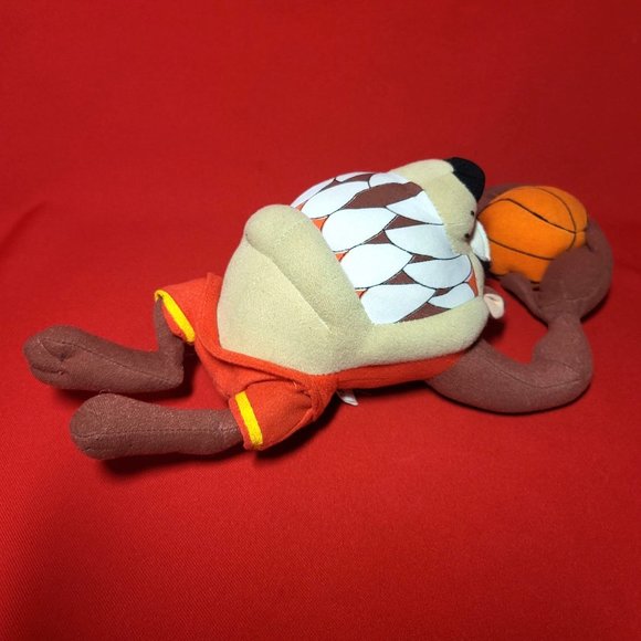 Nanco Looney Tunes Space Jams Taz Basketball Slam Dunking Plush 10" 2010 - Picture 6 of 12